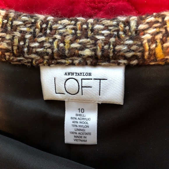 Ann Taylor Loft Tweed Straight Skirt - size 10 - Picture 4 of 5